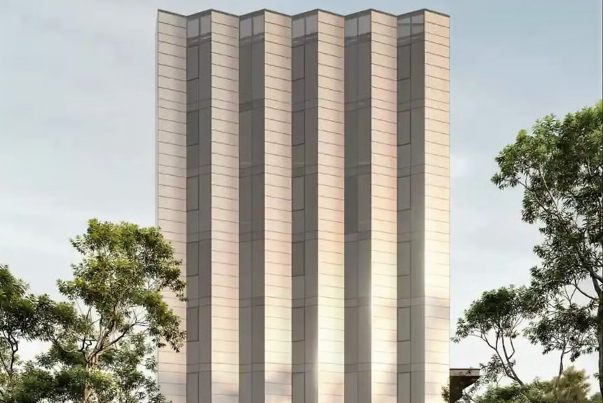 An office tower with ‘solar skin’ to save 77 tons of CO2 each year