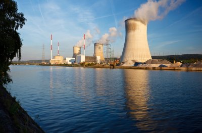 Nuclear Power Station At River